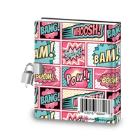 Value Packs of Kids Girl Superhero Comic Diary w/Lock, Stickers & Activities (Single, 10, 20 or 100 ct) - Pro Supply Global