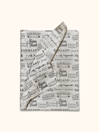 Farmers Market Designer Printed Tissue Wrapping Paper