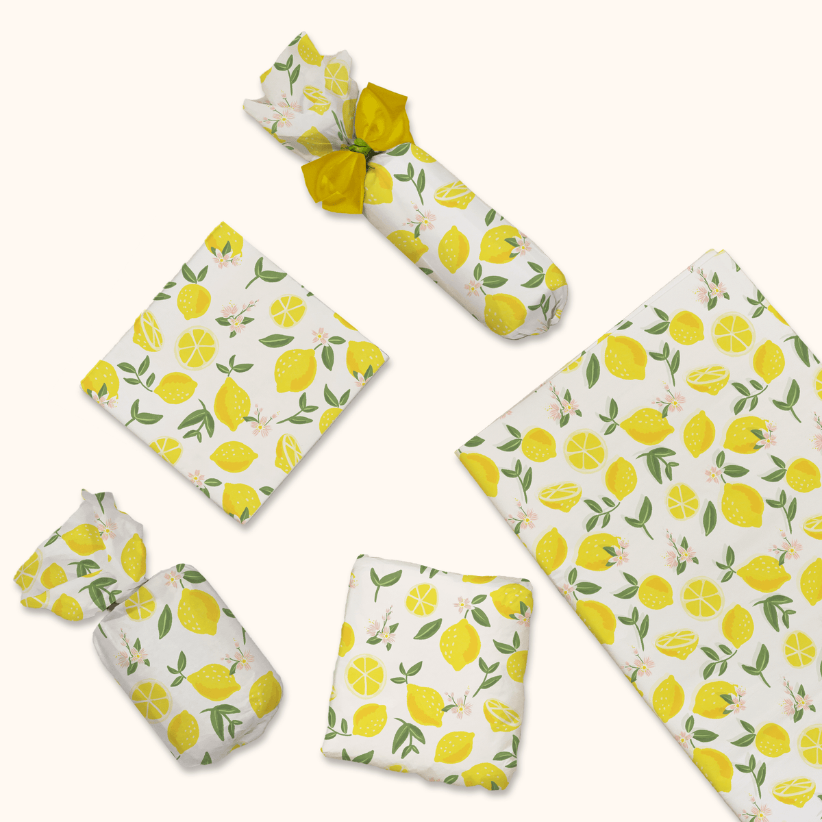 Lemon print tissue wrapping paper pro supply global