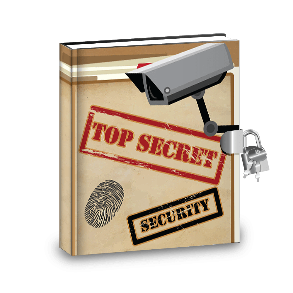 Top Secret Diaries with activities, lock and stickers Pro Supply Global