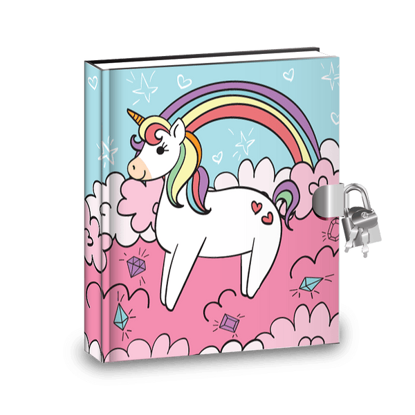 Unicorn Rainbows Designer Diaries with sticker and activities Pro supply Global