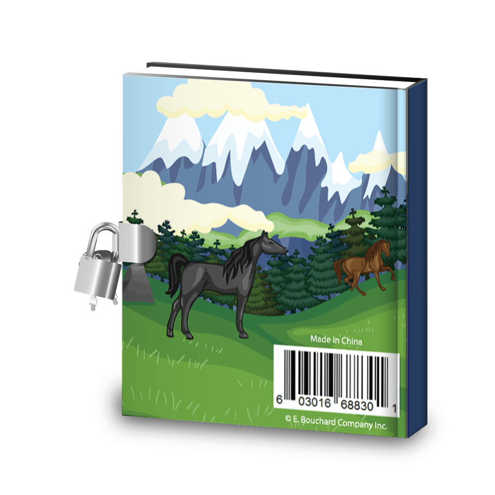 Value Packs of Kids Wild Horse Diary w/Lock, Stickers & Activities (Single, 10, 20 or 100 ct) - Pro Supply Global