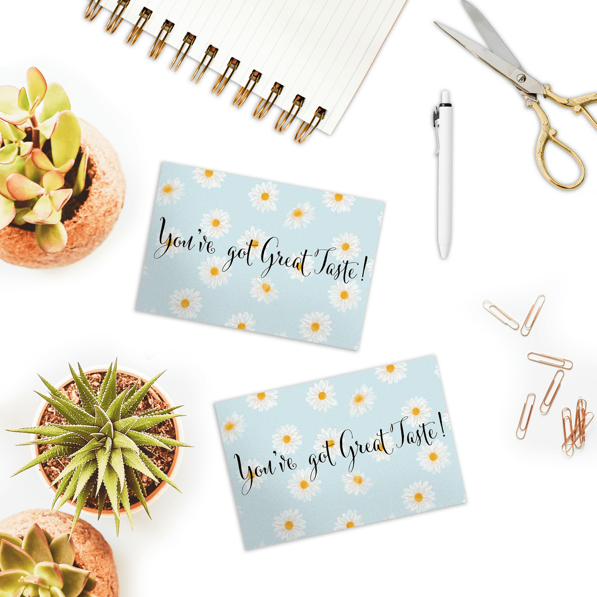 Buy 4x6 Daisies Insert Cards | Personalized Insert Cards